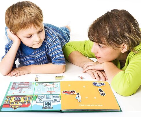 Jxueych Quiet Book for Toddlers Preschool Sensory Toys DIY Montessori Busy Book for Kids to Develop Learning Skills, Road Trip Essentials (Mini - Daily) in Kuwait