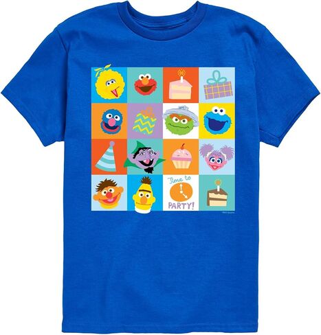 Sesame Street - Birthday Time to Party - Toddler and Youth Short Sleeve Graphic T-Shirt in Saudi Arabia