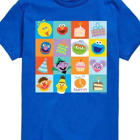 Sesame Street - Birthday Time to Party - Toddler and Youth Short Sleeve Graphic T-Shirt in Saudi Arabia