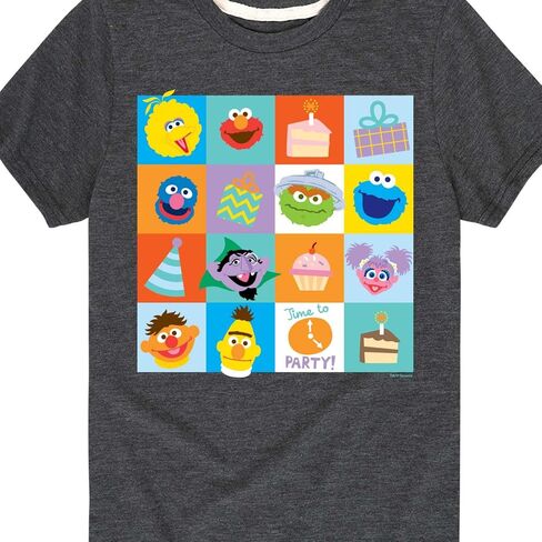 Sesame Street - Birthday Time to Party - Toddler and Youth Short Sleeve Graphic T-Shirt in Saudi Arabia