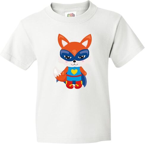 inktastic Superhero Fox, Cute Fox, Orange Fox, Mask, Cape Youth T-Shirt in Saudi Arabia