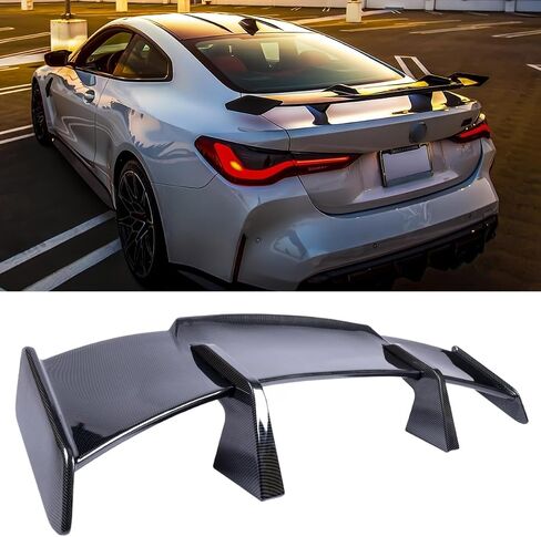 Universal Rear GT Spoiler, MP Style Wing Compatible with Mazda Miata Chevy Corvette Camaro Nissan Lexus Toyota Honda Ford Mustang Scion BMW Ben Infiniti Kia Dodge (Glossy Black) in Saudi Arabia