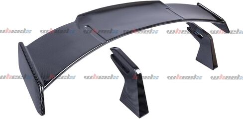 Universal Rear GT Spoiler, MP Style Wing Compatible with Mazda Miata Chevy Corvette Camaro Nissan Lexus Toyota Honda Ford Mustang Scion BMW Ben Infiniti Kia Dodge (Glossy Black) in Saudi Arabia