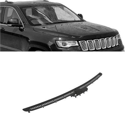 HECASA Defroster Grille Compatible with 2011-2023 Jeep Grand Cherokee (WK) / Dodge Durango Dash Heater Defroster Air Outlet Vent Grille Replacement for 7EH05DX9AA ABS Plastic Painted Black in Saudi Arabia