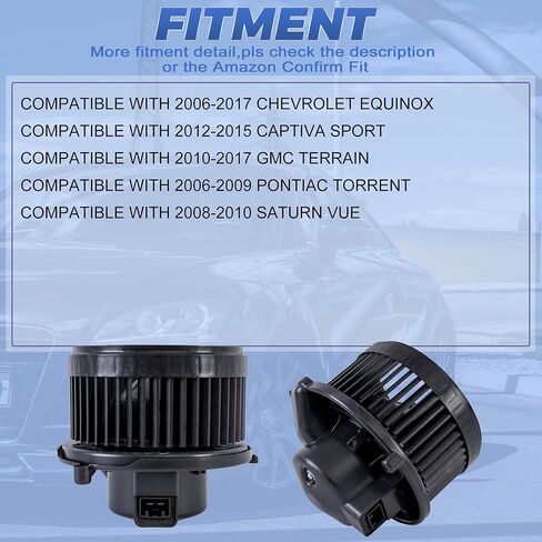 AC Heater Blower Motor Assembly with Fan Cage 700211 15781505 Compatible with 2006-2017 Chevy Equinox Compatible with 2012-2015 Captiva Sport Compatible with 2010-2017 GMC Terrain in Saudi Arabia