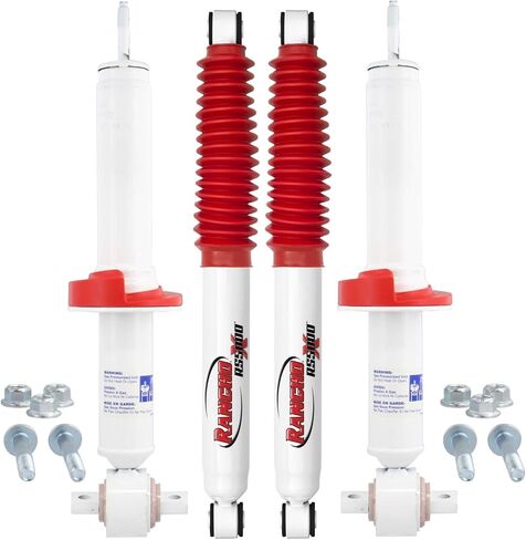 Pair of RS5000X Series Rear Shocks fits 2015 2020 F150 4WD with 0" Lift & Leaf Rear Spring | Improves Handling & Performance | Built to Last | Includes TrendsAuto Decal in Saudi Arabia