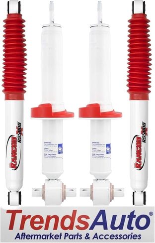 Pair of RS5000X Series Rear Shocks fits 2015 2020 F150 4WD with 0" Lift & Leaf Rear Spring | Improves Handling & Performance | Built to Last | Includes TrendsAuto Decal in Saudi Arabia