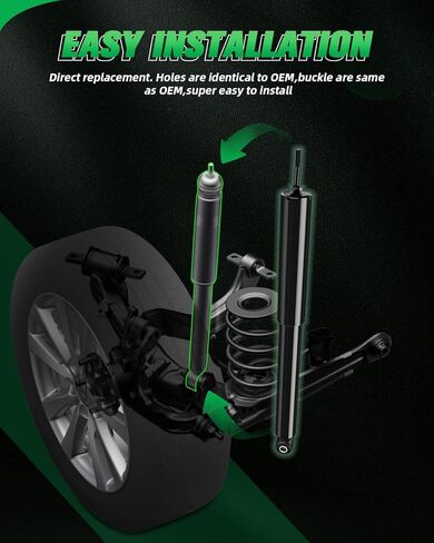 Shocks Absorbers,SCITOO Front Rear Gas Struts Shock Absorber Fit for 2007 2008 2009 2010 for Jeep Wrangler 349071 37285 349069 37287 Set of 4 in Saudi Arabia