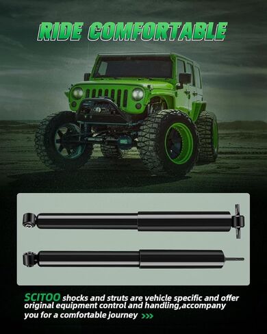 Shocks Absorbers,SCITOO Front Rear Gas Struts Shock Absorber Fit for 2007 2008 2009 2010 for Jeep Wrangler 349071 37285 349069 37287 Set of 4 in Saudi Arabia