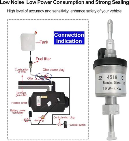 Universal 12V Fuel Metering Pump 22451901 Fit for Eberspacher Heater Airtronic D2 D4 1KW-4KW Diesel Air Heaters Fuel Pump in Saudi Arabia