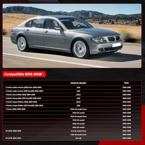 11377527017 عمود غريب الأطوار مستشعر لسيارات BMW 5,6,7,X5 E60 E64 E63 E66 E53 E70 545i 550i 645Ci 650i 735Li 745Li 740Li 760Li 750Li 4.4i 4.8is X5 استبدال # 11377506500 11377513784 V20725184 in Kuwait