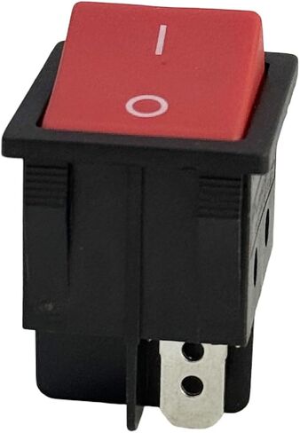 On/Off Switch Air Compressor F2S20VWD 20 Gal New Replacement Parts for HUS KY - Rocker Switch, Manual Operation, Black with Red in Saudi Arabia