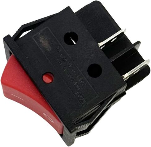 On/Off Switch Air Compressor F2S20VWD 20 Gal New Replacement Parts for HUS KY - Rocker Switch, Manual Operation, Black with Red in Saudi Arabia