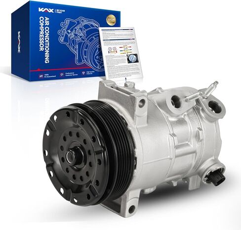 ضاغط مكيف هواء KAX 98357 مع قابض، مناسب لـ Dodge Journey 2009-2020، Avenger 2008-2014، Chrysler 200 2011-2014، Sebring 2007-2010، 2.4L، استبدال #6512736، CO-11267C، 55111-410 م in Saudi Arabia