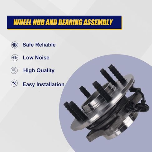 KUSATEC 541001 Rear Wheel Bearing and Hub Assembly Compatible with 2003-2006 Ford Expedition, Lincoln Navigator, 6 Lug Bolts w/ABS in Saudi Arabia