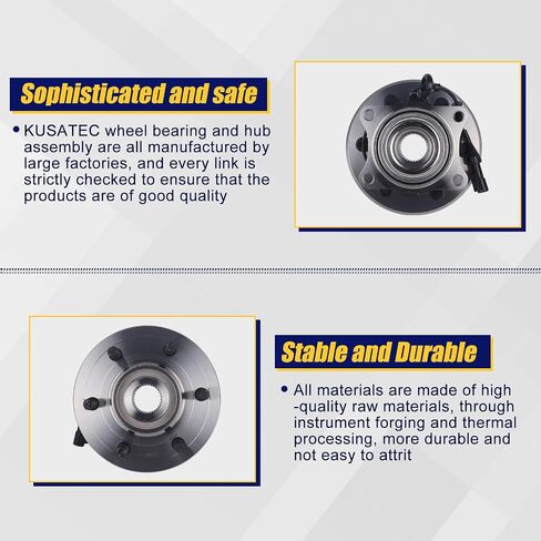 KUSATEC 541001 Rear Wheel Bearing and Hub Assembly Compatible with 2003-2006 Ford Expedition, Lincoln Navigator, 6 Lug Bolts w/ABS in Saudi Arabia