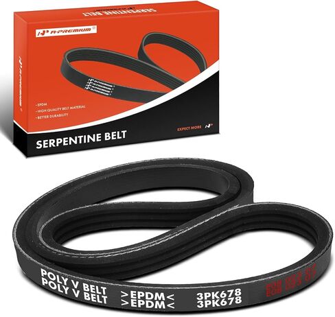 A-Premium Engine Serpentine Drive Belt Compatible with Ford, Mazda & Mercury Cars - Escape, Taurus, Mystique, Sable, Contour, 6, Tribute, MPV, Cougar, Mystique, Sable - V6 2.5L 3.0L in Saudi Arabia