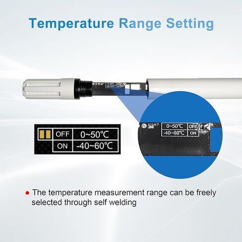 RS485 Temperature and Humidity Transmitter Modbus RTU Temp Sensor Analog,Humidity Probe Monitor Measurement Range -40℃ to 125℃ High Accuracy DC 5‑24V for HVAC,Farm,Industry in Kuwait