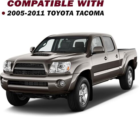 JSBOYAT Headlight Assembly Replacement for 2005-2011 Toyota Tacoma Pickup Passenger and Driver Side Black Housing Amber Reflector in Saudi Arabia