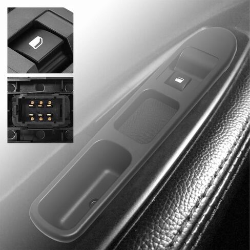 Car Interior Accessory Auto Window Car Door Handle Armrest Switch Driver Side Control Switch Panel for Peugeot 207 2006-2018(Black) in Saudi Arabia