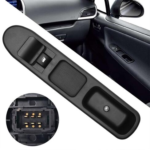Car Interior Accessory Auto Window Car Door Handle Armrest Switch Driver Side Control Switch Panel for Peugeot 207 2006-2018(Black) in Saudi Arabia