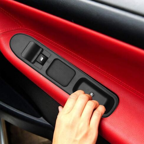 Car Interior Accessory Auto Window Car Door Handle Armrest Switch Driver Side Control Switch Panel for Peugeot 207 2006-2018(Black) in Saudi Arabia