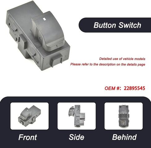 for GMC Yukon Sierra Acadia for Chevrolet Tahoe Suburban HHR 22895545 Car Electric Power Single Window Switch Lifter Button in Saudi Arabia