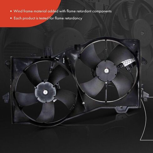 A-Premium Engine Radiator Cooling Fan Assembly Compatible with Select Mazda Models - MPV 2002 2003 2004 3.0L - Replace# AJ5215025, AJ5215025B in Saudi Arabia