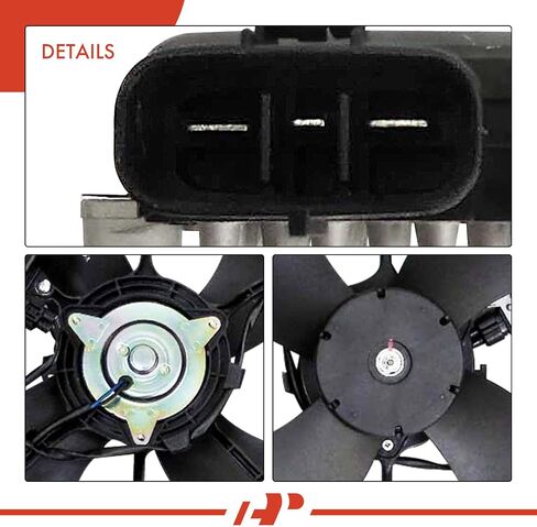 A-Premium Engine Radiator Cooling Fan Assembly Compatible with Select Mazda Models - MPV 2002 2003 2004 3.0L - Replace# AJ5215025, AJ5215025B in Saudi Arabia