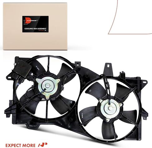 A-Premium Engine Radiator Cooling Fan Assembly Compatible with Select Mazda Models - MPV 2002 2003 2004 3.0L - Replace# AJ5215025, AJ5215025B in Saudi Arabia