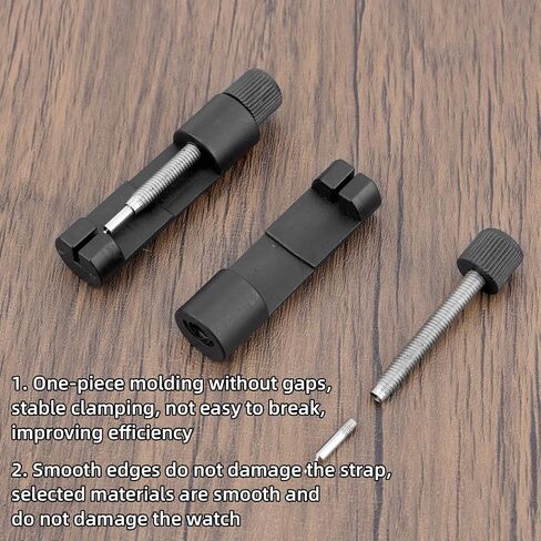 Watch Link Removal Kit, Watch Band Tool Set for Bracelet Strap Adjustment Pin Remover Includes Adjusters Double-Headed Ear Forks Thimbles Repair Kit for Resizing & Replacement in Saudi Arabia