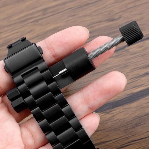 Watch Link Removal Kit, Watch Band Tool Set for Bracelet Strap Adjustment Pin Remover Includes Adjusters Double-Headed Ear Forks Thimbles Repair Kit for Resizing & Replacement in Saudi Arabia