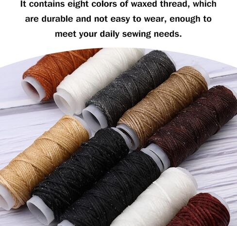 Yizzvb Upholstery Thread Kit, Heavy Duty Sewing Kit with Nylon Thread, Upholstery Needle, Sewing Awl, Heavy Duty Thread for Carpets, Canvas, Sofa, Travel and Leather in Kuwait