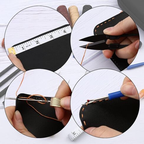 Yizzvb Upholstery Thread Kit, Heavy Duty Sewing Kit with Nylon Thread, Upholstery Needle, Sewing Awl, Heavy Duty Thread for Carpets, Canvas, Sofa, Travel and Leather in Kuwait