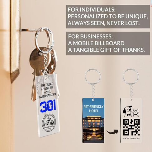Personalized Photo Keychain 20 Pcs, Custom Acrylic Key Chain Bulk with Picture/Text Double Sided Printing Key Tag in Saudi Arabia