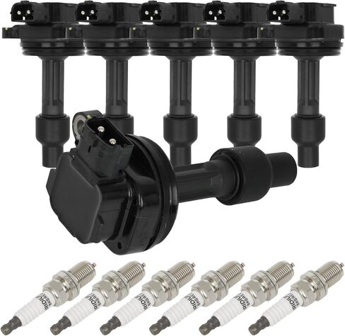 OCPTY 6 ignition coils wilth 6 iridium Spark Plugs 5C1322, E784, 52-1542, IC327,for Volvo V90 2.9L 1997-1998,for Volvo S90 2.9L 1997-1998,for Volvo 960 2.9L 1992-1997 in Saudi Arabia