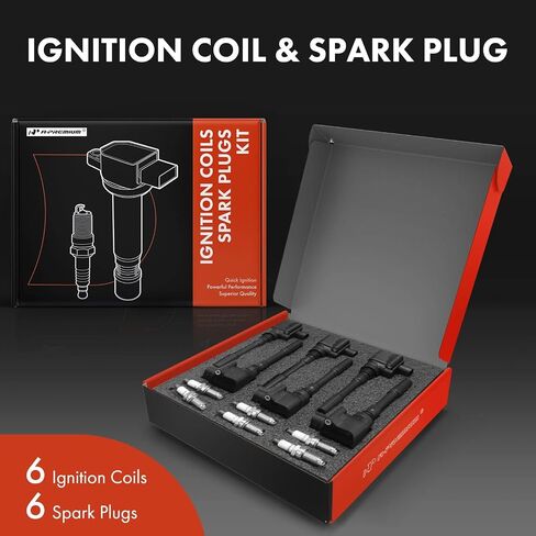 A-Premium Engine Ignition Coil Pack Compatible with Porsche Cayenne 2015-2018 3.6L, Macan 2015-2016 3.6L, Panamera 2014-2016 3.0L in Saudi Arabia