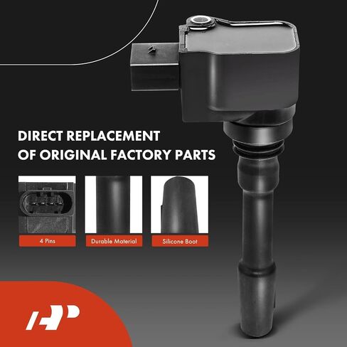 A-Premium Engine Ignition Coil Pack Compatible with Porsche Cayenne 2015-2018 3.6L, Macan 2015-2016 3.6L, Panamera 2014-2016 3.0L in Saudi Arabia
