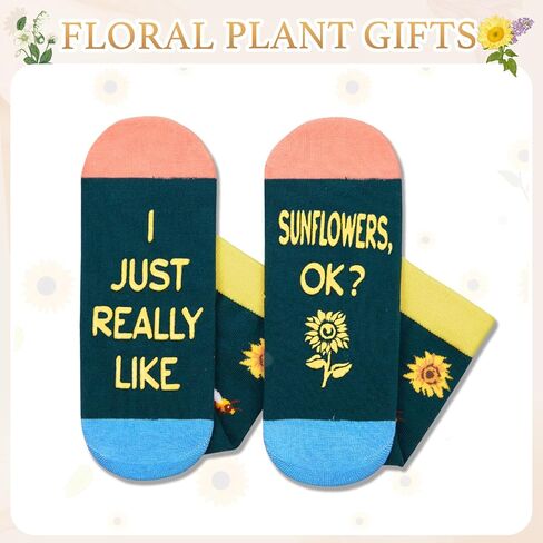 هدايا نباتية من HAPPYPOP للبالغين - جوارب نباتية، هدية للبستانيين، جورب بستنة مرح لمحبي الطبيعة in Kuwait