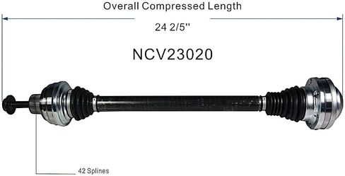 GSP NCV23020 CV Axle Shaft Assembly - Left Rear (Driver Side) in Saudi Arabia