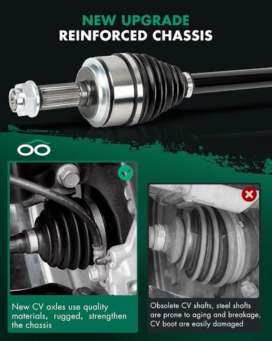 SCITOO Front Left Driver Side CV Axle Shaft Assembly Fit for Honda Civic 2.0L NCV36190,44306TEXY01 in Saudi Arabia
