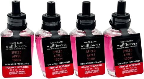 Bath & Body Works Spiced Apple Toddy Wallflowers Fragrance Refill 0.8 oz 4 Pack in Saudi Arabia