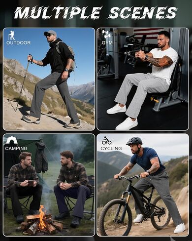 4 Pack Men's Big and Tall Sweatpants Athletic Workout Joggers Baggy Lounge Drawstring Plus Size Pants with 3 Pockets in Saudi Arabia
