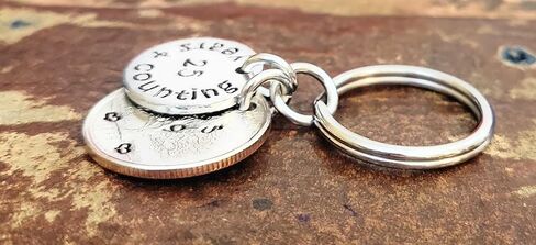 Tucker's Trinkets And Treasures 25 Years & Counting, 25th Anniversary Year Quarter Key Chain, 25th Wedding Anniversary in Saudi Arabia