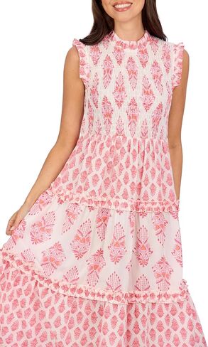 Mud Pie Women's Ward Smocked Midi Dress in Saudi Arabia
