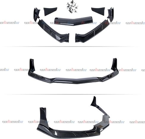 7Pcs Front Lip Compatible with 2020-2025 Chevy Corvette C8 Z51, Bumper Air Dam Lower Chin Splitter Protection Body Kit Fits for 2020 2021 2022 2023 2024 2025 (Glossy Black) in Saudi Arabia