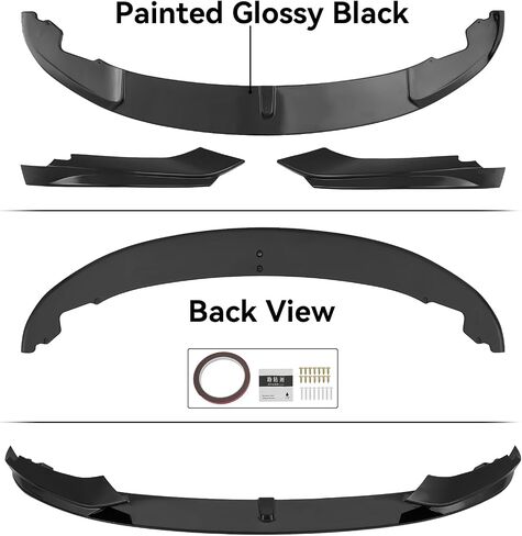 Front Bumper Front Lip Splitter Kit Compatible with 2014-2020 BMW F32 F33 F36 M Sport Gloss Black in Saudi Arabia