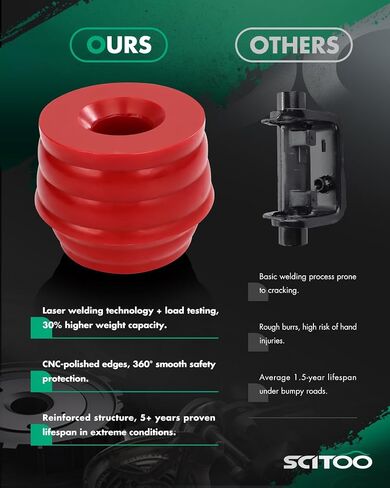 SCITOO K Body Mount Bushing Kit for ford F250 F350 Super Duty 2/4Wd 99-16 Leaf Spring Accessory Suspension Bracket Replacement Kf04060Bk in Saudi Arabia