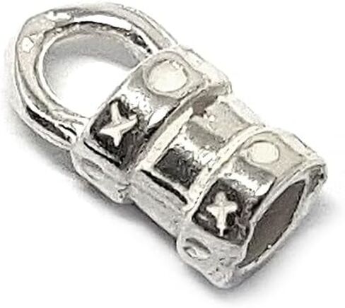 غطاء نهاية أسطواني من الفضة الإسترليني عيار 925 مقاس 1.5 مم لسلاسل الحبال والأساور وأطراف خيط تجعيد فضية لصنع المجوهرات، يُباع في عبوات (10 قطع) in Kuwait