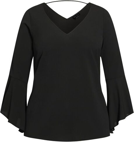 City Chic Women's Plus Size Dress-Ruffle Nile in Saudi Arabia